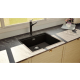 Zlew SCHOCK KIRUNA N-100L-FB NIGHT (Cristadur) | linia STUDIO