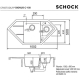 Zlew SCHOCK SIGNUS C-150 BRONZE (Cristadur) *** zamów wycięcie otworów GRATIS ***