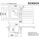 Zlew SCHOCK TYPOS D-100S CROMA (Cristalite) *** zamów wycięcie otworów GRATIS ***