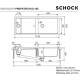 Zlew SCHOCK PREPSTATION D-150 TWILIGHT (Cristadur) | SinkGREEN