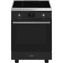 _RABAT_ | Kuchnia z płytą indukcyjną SMEG C6IMMBT2 czarny mat | 60cm | emalia Ever Clean | linia CONCERTO | + GRATIS blender BLF03BLEU