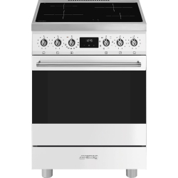 _RABAT_ | Kuchnia z płytą indukcyjną SMEG C6IMWHM2 stal nierdzewna | 60cm | czyszczenie parowe | linia SYMFONIA