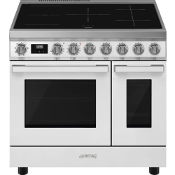 _RABAT_ | Kuchnia z płytą indukcyjną SMEG CPF92IMWH biały | 90cm | czyszczenie parowe | linia PORTOFINO | + GRATIS robot SMF05BLEU