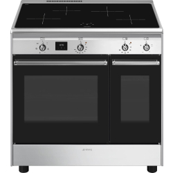 _RABAT_ | wysyłka 24H* | Kuchnia z płytą indukcyjną SMEG CX92IM stal nierdzewna | 90cm | czyszczenie parowe | linia CONCERTO | + GRATIS blender BLF03B