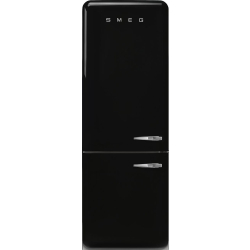 _RABAT_ | Lodówka wolnostojąca SMEG FAB38LBL6 czarny | zawiasy po LEWEJ | 205cm | linia 50'S STYLE