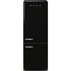 _RABAT_ | wysyłka 24H* | Lodówka wolnostojąca SMEG FAB38RBL6 czarny | zawiasy po PRAWEJ | 205cm | linia 50'S STYLE