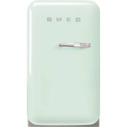 Minibar SMEG FAB5LPG5 pastelowa zieleń (chromowany uchwyt) zawiasy drzwi lewostronne | linia 50'S STYLE