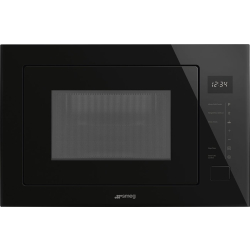 _RABAT_ | Kuchenka mikrofalowa SMEG FMI025B3 czarny | linia UNIVERSAL