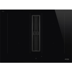 _RABAT_ | Płyta indukcyjna z okapem SMEG HOBD472D2 czarne szkło | 70cm | 650 m3/h | linia UNIVERSAL