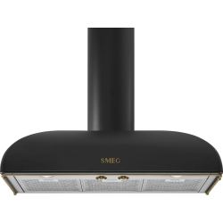 _RABAT_ | Okap przyścienny SMEG KS89AOE antracyt (pokrętła z mosiądzu) | 90cm | 788 m3/h | linia COLONIALE