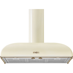 _RABAT_ | Okap przyścienny SMEG KS89POE kremowy (pokrętła z mosiądzu) | 90cm | 788 m3/h | linia COLONIALE