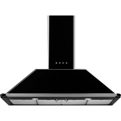 _RABAT_ | Okap przyścienny SMEG KT110BLE czarny | 110cm | 788 m3/h | linia VICTORIA