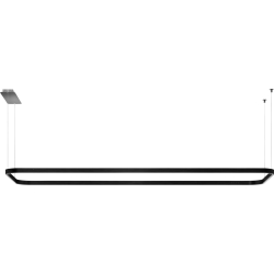 _RABAT_ | Lampa wisząca LED SMEG LSLS18MB czarny mat | 180cm | linia ISOLA