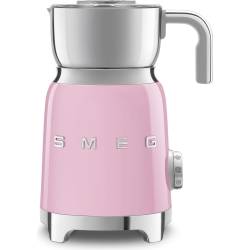 Spieniacz do mleka SMEG MFF11PKEU pastelowt róż | 7 funkcji spieniania (na zimno i ciepło) | linia 50'S STYLE