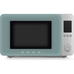 _RABAT_ | Kuchenka mikrofalowa wolnostojąca SMEG MOC02EGMEU szmaragdowy mat | Air Fry, funkcja grilla | linia COLLEZIONE