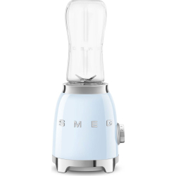 _RABAT_ | wysyłka 24H* | Blender sportowy SMEG PBF01PBEU pastelowy błękit | 2 butelki BOTTLE-TO-GO 600 ml | linia 50's STYLE