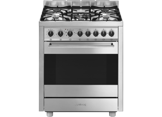 _RABAT_ | wysyłka 24H* | Kuchnia z płytą gazową SMEG B71GMX2 stal nierdzewna | 70cm | czyszczenie parowe | linia MASTER | + GRATIS blender BLF03BLEU