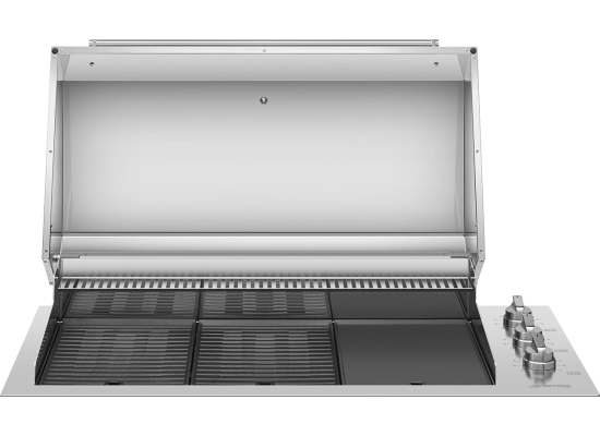 _RABAT_ | Grill elektryczny do zabudowy SMEG BBQE12X stal nierdzewna | szerokość: 120 cm, 3 strefy | linia BBQ