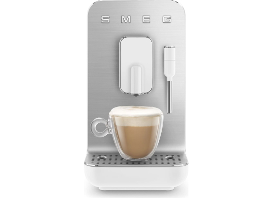 _RABAT_ | Ekspres automatyczny SMEG BCC12WHMEU biały mat | z dyszą do spieniania mleka | linia COLLEZIONE