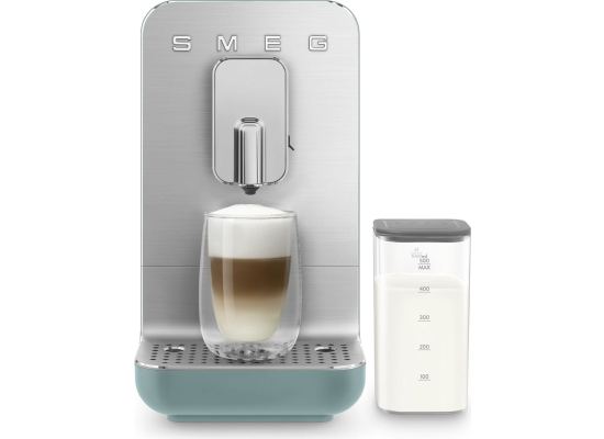 _RABAT_ | Ekspres automatyczny SMEG BCC13EGMEU szmaragdowy mat | z systemem spieniania mleka | linia COLLEZIONE