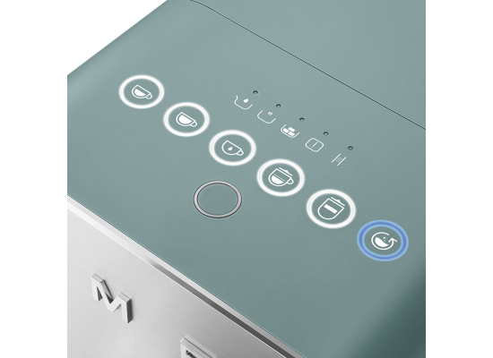 _RABAT_ | Ekspres automatyczny SMEG BCC13EGMEU szmaragdowy mat | z systemem spieniania mleka | linia COLLEZIONE