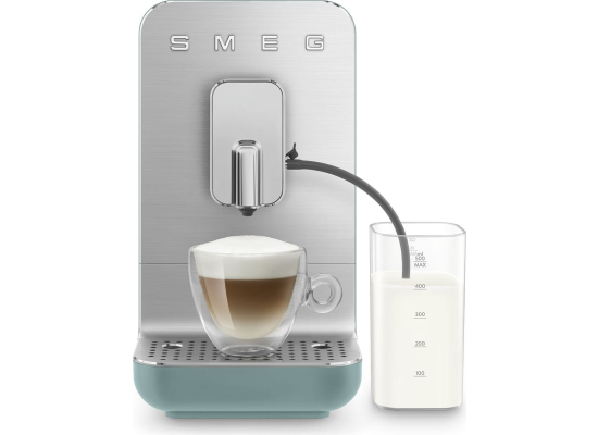 _RABAT_ | Ekspres automatyczny SMEG BCC13EGMEU szmaragdowy mat | z systemem spieniania mleka | linia COLLEZIONE