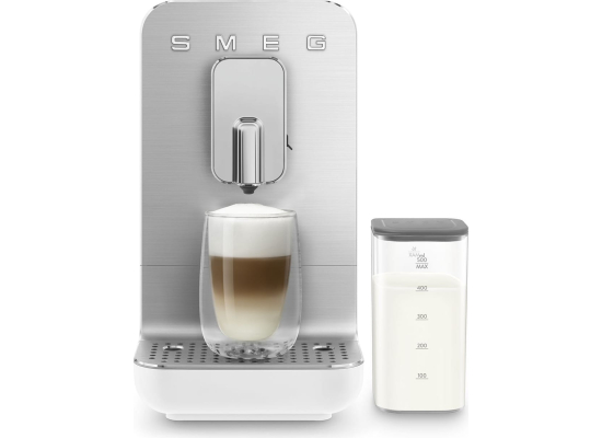_RABAT_ | Ekspres automatyczny SMEG BCC13WHMEU biały mat | z systemem spieniania mleka | linia COLLEZIONE