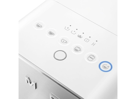 _RABAT_ | Ekspres automatyczny SMEG BCC13WHMEU biały mat | z systemem spieniania mleka | linia COLLEZIONE