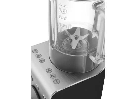 _RABAT_ | wysyłka 24H* | Blender wysokoobrotowy SMEG BLC02BLMEU czarny mat | z pompką próżniową | linia COLLEZIONE