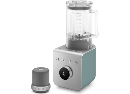 _RABAT_ | wysyłka 24H* | Blender wysokoobrotowy SMEG BLC02EGMEU szmaragdowy mat | z pompką próżniową | linia COLLEZIONE