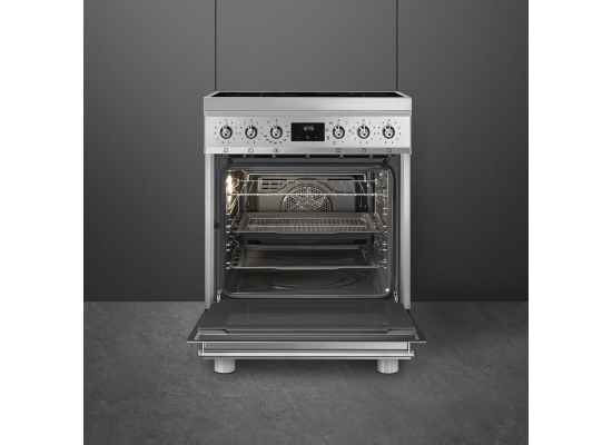 _RABAT_ | wysyłka 24H* | Kuchnia z płytą indukcyjną SMEG C6IMXM2 stal nierdzewna | 60cm | czyszczenie parowe | linia SYMFONIA | + GRATIS blender BLF03