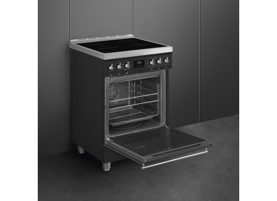 _RABAT_ | wysyłka 24H* | Kuchnia z płytą indukcyjną SMEG C6IPMBM2 czarny mat | 60cm | czyszczenie pyroliza | linia SYMFONIA | + GRATIS blender BLF03BL