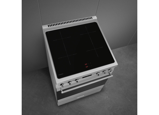_RABAT_ | Kuchnia z płytą indukcyjną SMEG C6IPXM2 stal nierdzewna | 60cm | czyszczenie pyroliza | linia SYMFONIA | + GRATIS blender BLF03BLEU