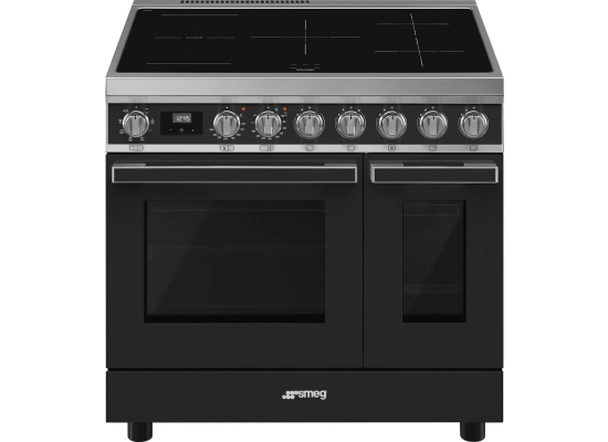 _RABAT_ | Kuchnia z płytą indukcyjną SMEG CPF92IMA antracyt | 90cm | czyszczenie parowe | linia PORTOFINO | + GRATIS robot SMF05BLEU