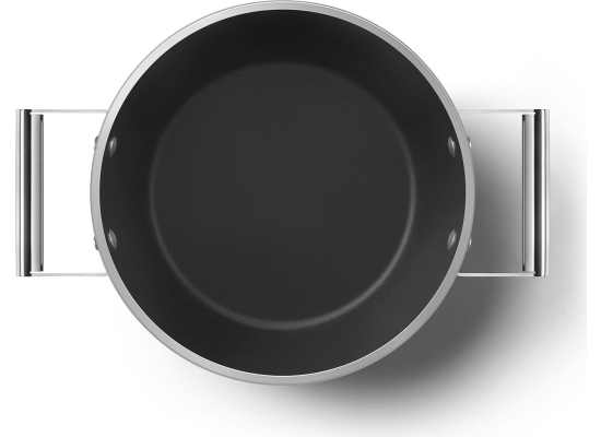_RABAT_ | Garnek z pokrywką SMEG CSF2412BLM czarny mat | 24cm