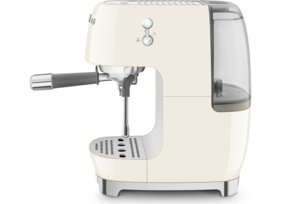 _RABAT_ | Ekspres kolbowy SMEG ECF03CREU kremowy | funkcja ColdBrew | linia 50's STYLE