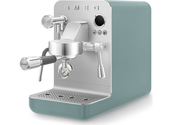 _RABAT_ | wysyłka 24H* | Ekspres kolbowy MiniPRO SMEG EMC02EGMEU szmaragdowy mat | linia COLLEZIONE