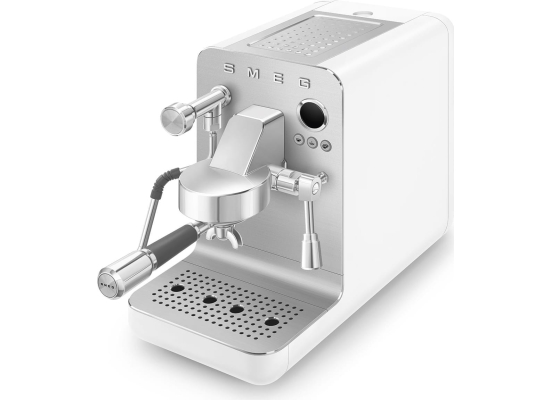 _RABAT_ | wysyłka 24H* | Ekspres kolbowy MiniPRO SMEG EMC02WHMEU biały mat | linia COLLEZIONE
