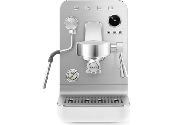 _RABAT_ | wysyłka 24H* | Ekspres kolbowy MiniPRO SMEG EMC02WHMEU biały mat | linia COLLEZIONE