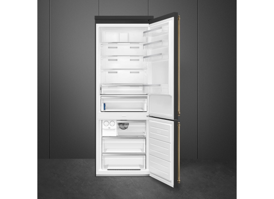 _RABAT_ | Lodówka wolnostojąca SMEG FA8005RAO6 antracytowy | zawias PRAWY | 196cm | NoFrost (pełny) | linia COLONIALE