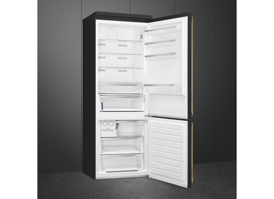 _RABAT_ | Lodówka wolnostojąca SMEG FA8005RAO6 antracytowy | zawias PRAWY | 196cm | NoFrost (pełny) | linia COLONIALE