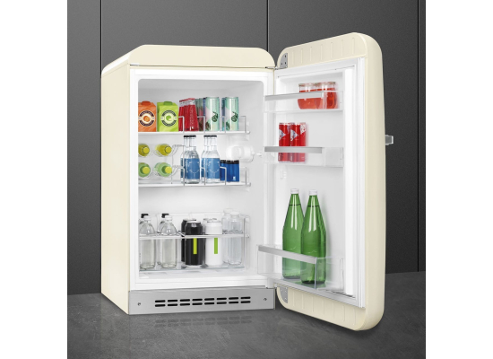 _RABAT_ | Chłodziarka wolnostojąca SMEG FAB10HRCR6 kremowy | zawias PRAWY | 96cm | linia 50'S STYLE