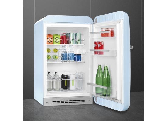 _RABAT_ | Chłodziarka wolnostojąca SMEG FAB10HRPB6 pastelowy błękit | zawias PRAWY | 96cm | linia 50'S STYLE