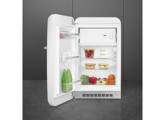 _RABAT_ | Lodówka wolnostojąca SMEG FAB10LWH6 biały | zawias LEWY | 96cm | linia 50's STYLE