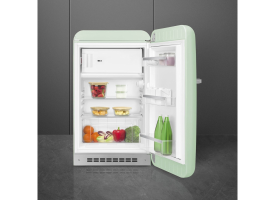 _RABAT_ | Lodówka wolnostojąca SMEG FAB10RPG6 pastelowa zieleń | zawias PRAWY | 96cm | linia 50's STYLE
