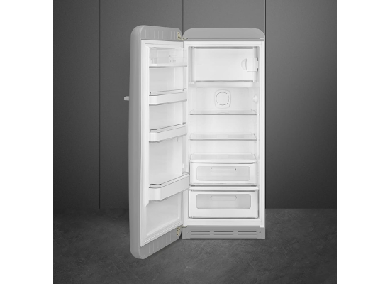 _RABAT_ | wysyłka 24H* | Lodówka wolnostojąca SMEG FAB28LSV6 srebrny | zawiasy po LEWEJ | 150cm | linia 50'S STYLE