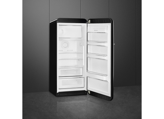 _RABAT_ | Lodówka wolnostojąca SMEG FAB28RBL6 czarny | zawiasy po PRAWEJ | 150cm | linia 50'S STYLE