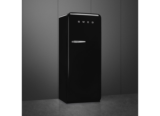 _RABAT_ | Lodówka wolnostojąca SMEG FAB28RBL6 czarny | zawiasy po PRAWEJ | 150cm | linia 50'S STYLE