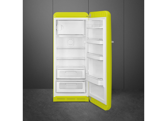 _RABAT_ | wysyłka 24H* | Lodówka wolnostojąca SMEG FAB28RLI6 limonkowy | zawiasy po PRAWEJ | 150cm | linia 50's STYLE