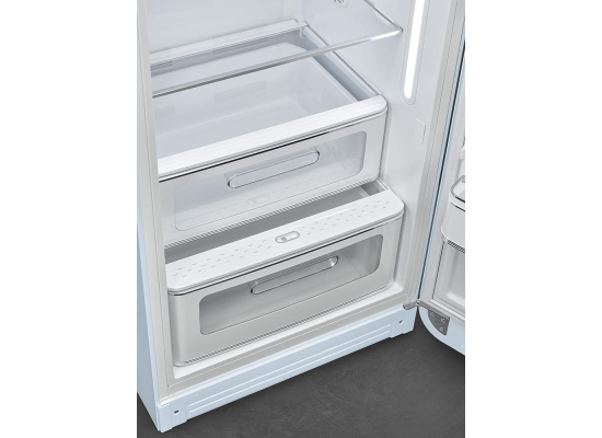 _RABAT_ | Lodówka wolnostojąca SMEG FAB28RPB6 pastelowy błękit | zawiasy po PRAWEJ | 150cm | linia 50'S STYLE
